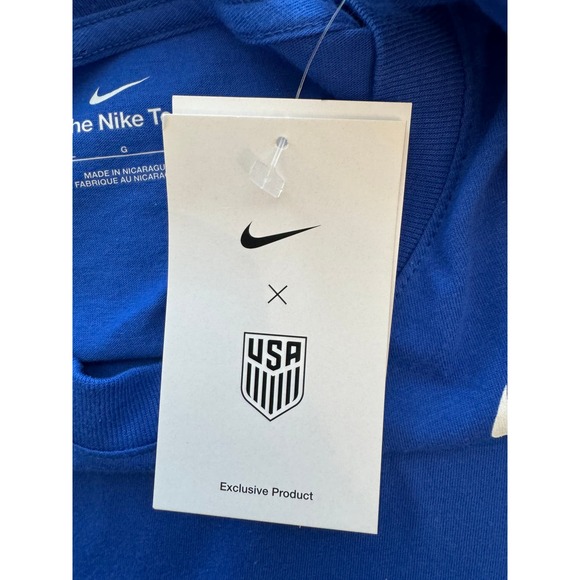 3217 New ~ Nike Women's USWNT 2023 Script Blue Soccer T-Shirt Size L - Picture 5 of 6